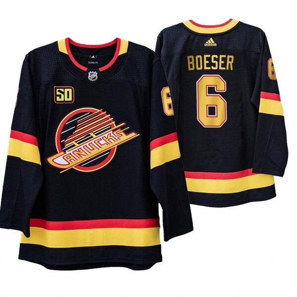 Vancouver Canucks #6 Brock Boeser 50th Anniversary Skate 2019-20 Jersey