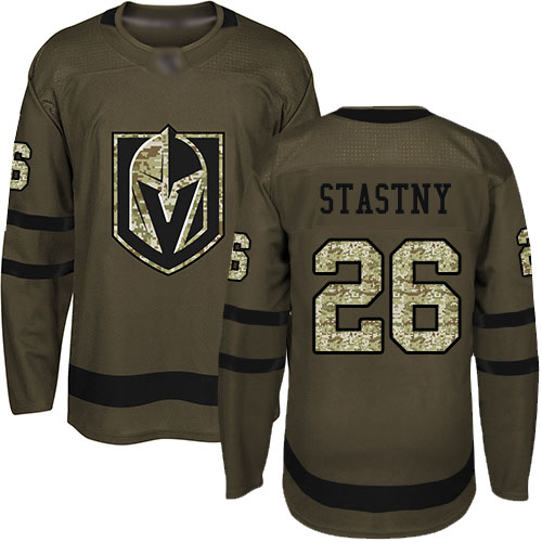 Adidas Golden Knights #26 Paul Stastny Green Salute to Service Stitched NHL Jersey