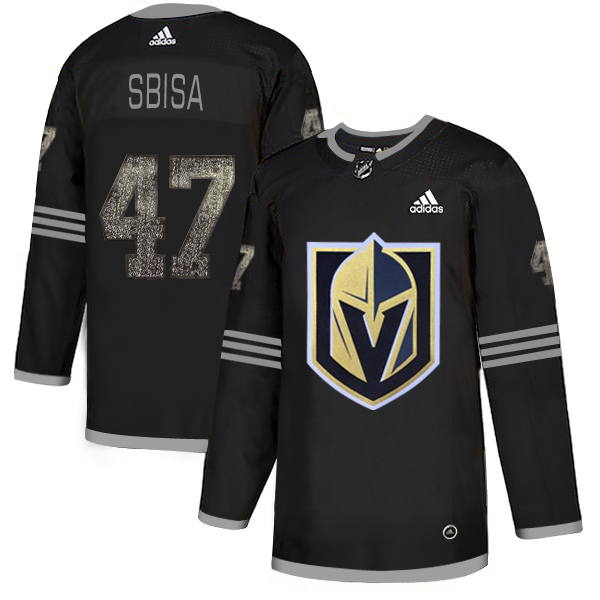 Adidas Golden Knights #47 Luca Sbisa Black Authentic Classic Stitched NHL Jersey