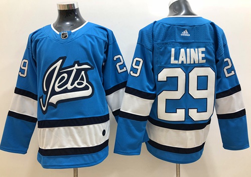 Adidas Jets #29 Patrik Laine Blue Alternate Authentic Stitched NHL Jersey