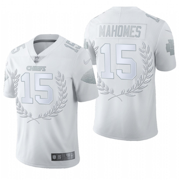 Men's Kansas City Chiefs #15 Patrick Mahomes White NFL Stitched Jersey Men's Kansas City Chiefs #15 Patrick Mahomes White NFL Stitched Jersey