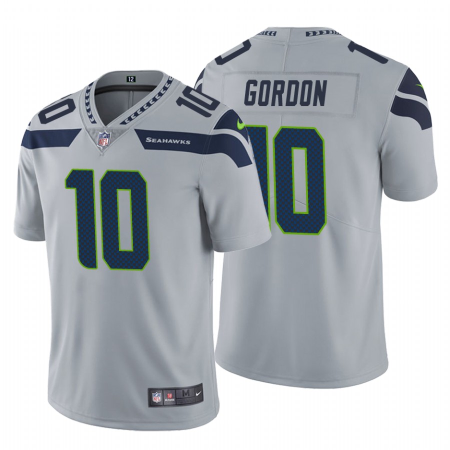 Men's Seattle Seahawks #10 Josh Gordon Grey NFL Vapor Untouchable Limited Stitched Jersey