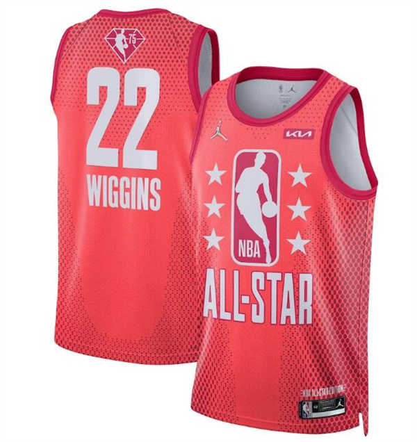 Men's 2022 All-Star #22 Andrew Wiggins Maroon Stitched Jersey Men's 2022 All-Star #22 Andrew Wiggins Maroon Stitched Jersey