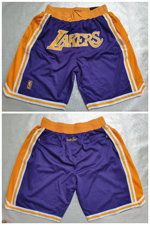 Men's Los Angeles Lakers Purple Shorts (Run Small) Men's Los Angeles Lakers Purple Shorts (Run Small)