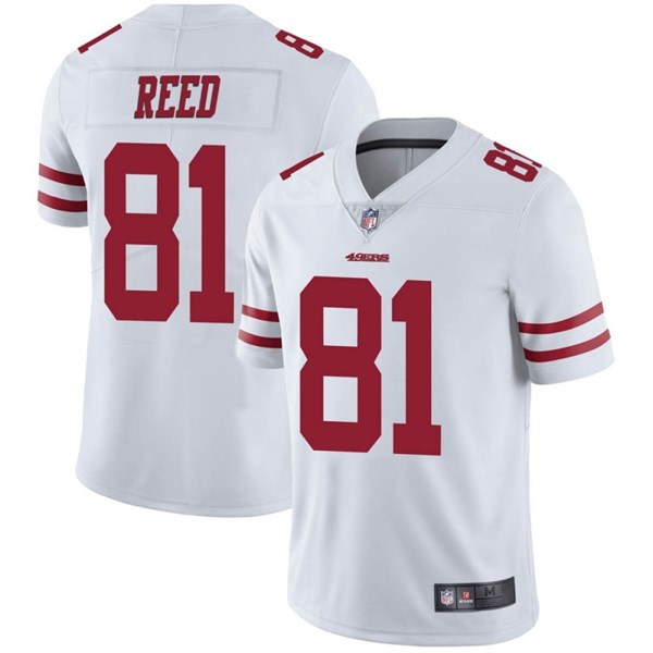 Men's San Francisco 49ers #81 Jordan Reed White NFL Vapor Untouchable Limited Stitched Jersey