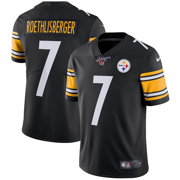 Men's Pittsburgh Steelers #7 Ben Roethlisberger Black Vapor Untouchable Limited Stitched NFL Jersey