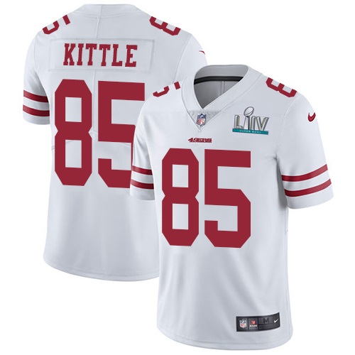 Men's San Francisco 49ers #85 George Kittle New White Vapor Untouchable Limited Stitched NFL Jersey