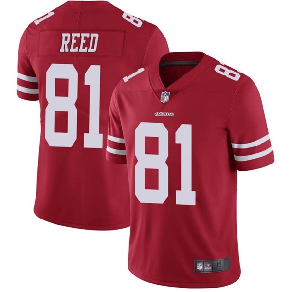 Men's San Francisco 49ers #81 Jordan Reed Red NFL Vapor Untouchable Limited Stitched Jersey