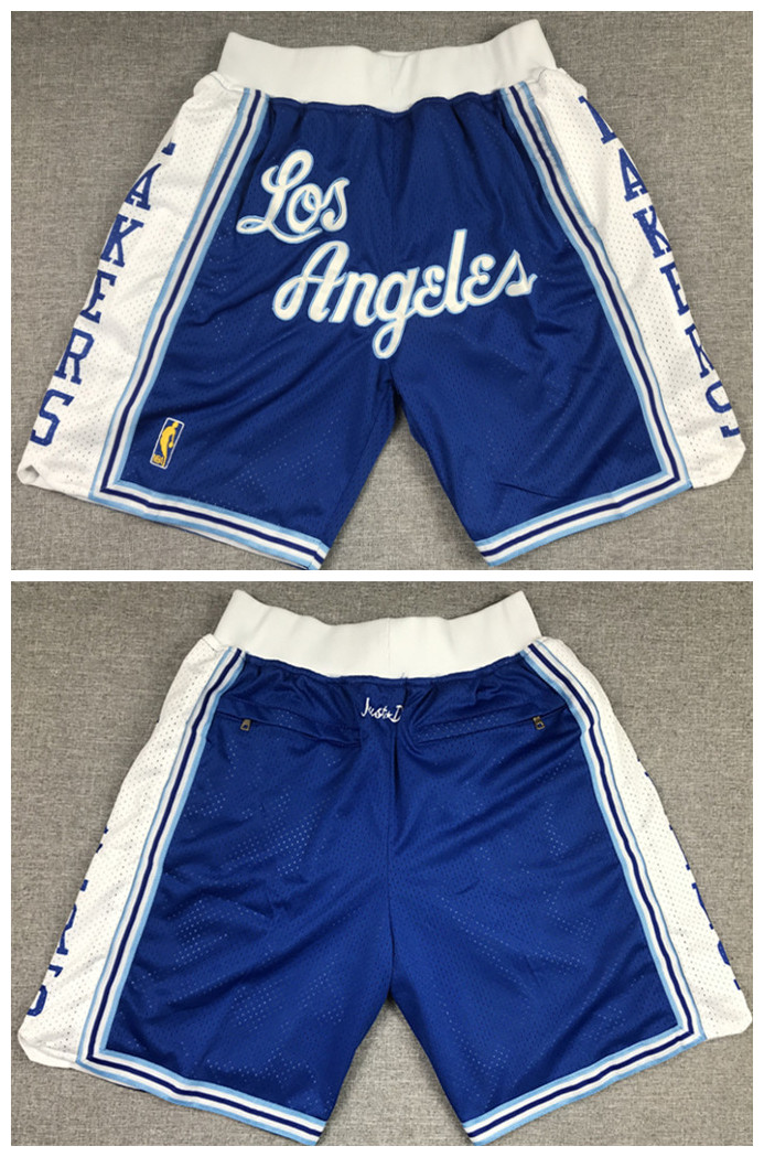 Men's Los Angeles Lakers Blue Shorts (Run Small)