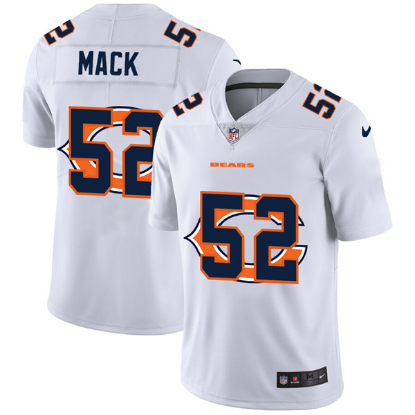 Men's Chicago Bears #52 Khalil Mack White NFL Stitched Jersey