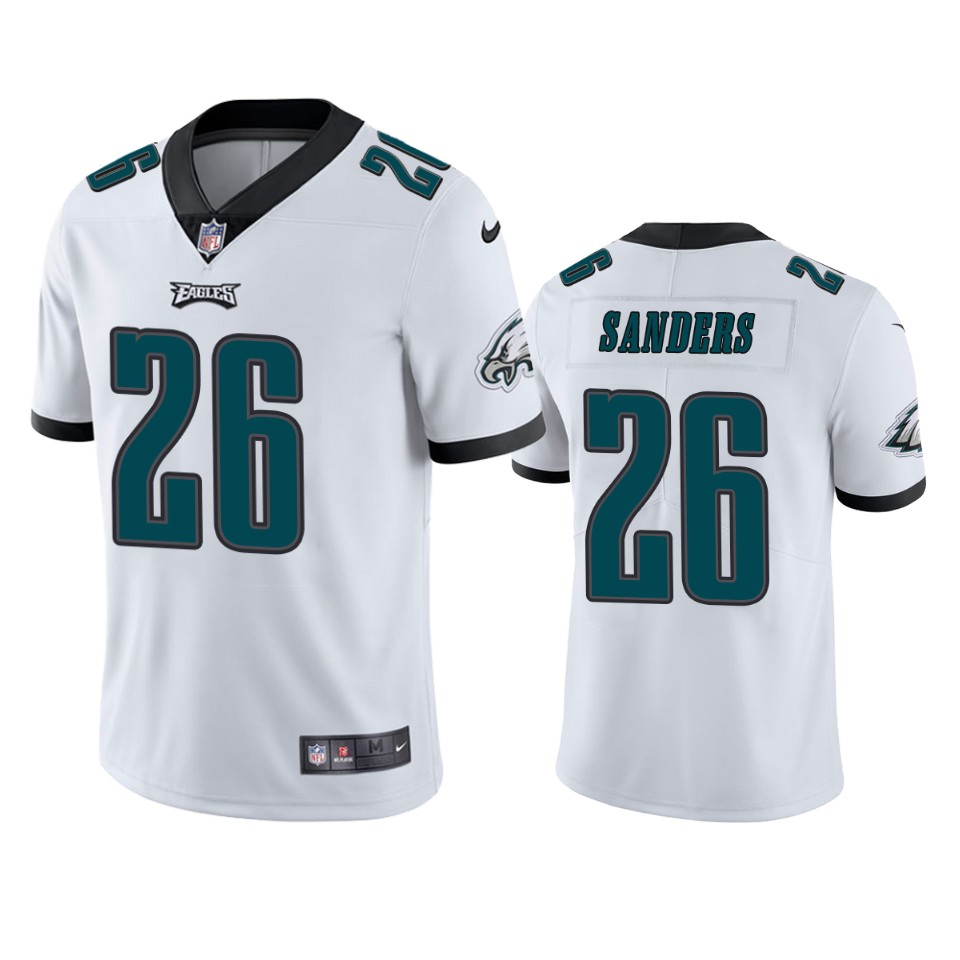 Men's Philadelphia Eagles #26 Miles Sanders White NFL Vapor Untouchable Limited Stitched Jersey