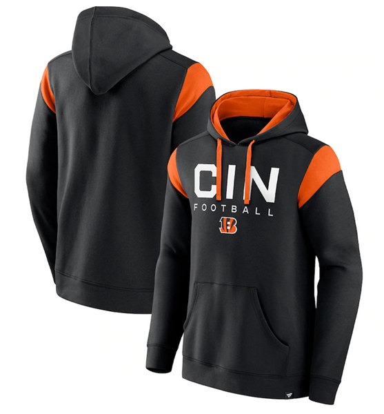 Men's Cincinnati Bengals Black Call The Shot Pullover Hoodie