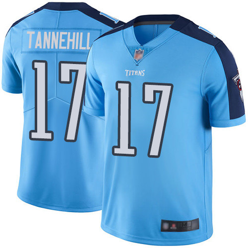 Men's Tennessee Titans #17 Ryan Tannehill 2019 Light Blue Vapor Untouchable Limited Stitched NFL Jersey