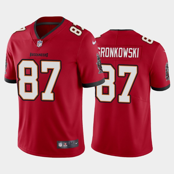 Men's Tampa Bay Buccaneers #87 Rob Gronkowski 2020 Red Vapor Untouchable Limited Stitched NFL Jerse