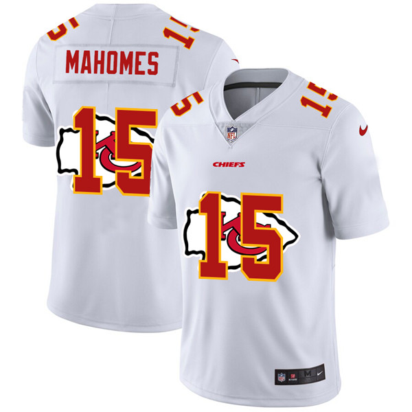 Men's Kansas City Chiefs #15 Patrick Mahomes White NFL Stitched Jersey