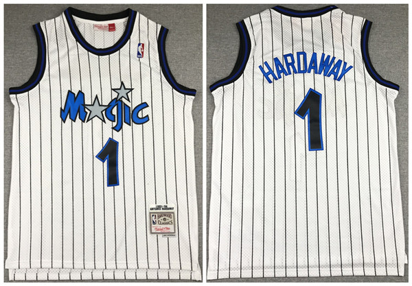Men's Orlando Magic #1 Tracy McGrady 1993-94 White NBA Stitched Jersey
