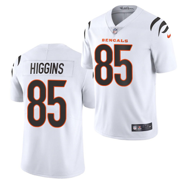 Men's Cincinnati Bengals #85 Tee Higgins 2021 New White NFL Vapor Untouchable Limited Stitched Jersey