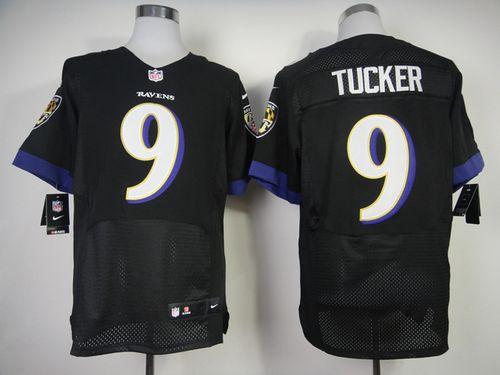 Nike Ravens #9 Justin Tucker Black Alternate Men's Stitched NFL New Elite Jersey