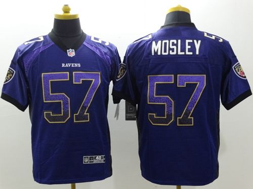 Nike Ravens #57 C.J. Mosley Purple Team Color Men's Stitched NFL Elite Drift Fashion Jersey