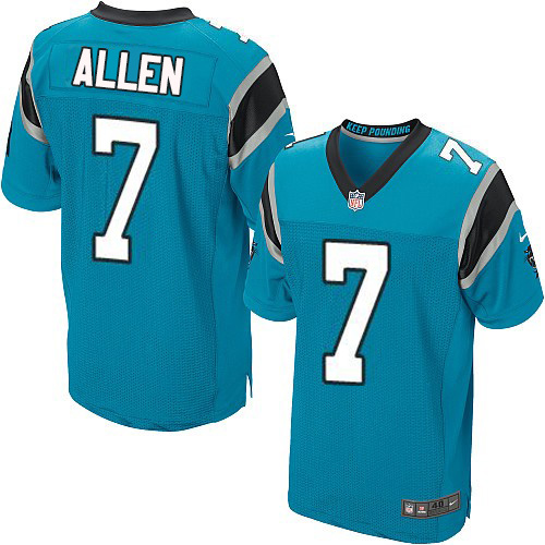 Nike Panthers #7 Kyle Allen Blue Alternate Men's Stitched NFL Elite Jersey Nike Panthers #7 Kyle Allen Blue Alternate Men's Stitched NFL Elite Jersey
