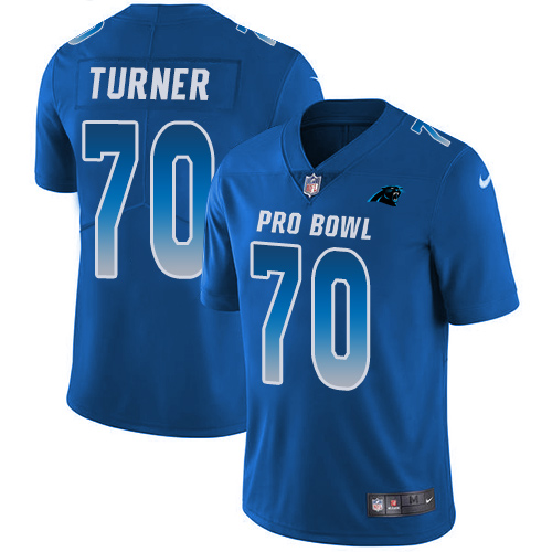Nike Panthers #70 Trai Turner Royal Men's Stitched NFL Limited NFC 2019 Pro Bowl Jersey Nike Panthers #70 Trai Turner Royal Men's Stitched NFL Limited NFC 2019 Pro Bowl Jersey