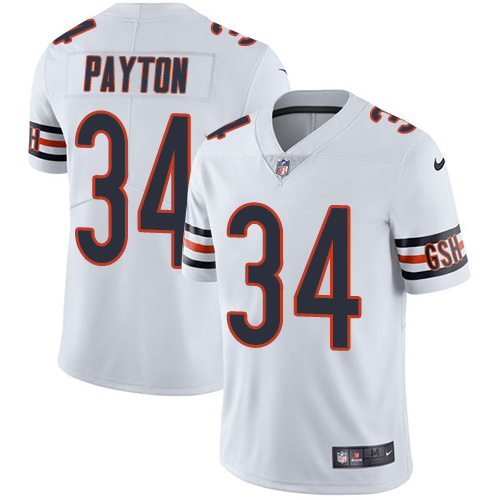 Nike Bears #34 Walter Payton White Men's Stitched NFL Vapor Untouchable Limited Jersey Nike Bears #34 Walter Payton White Men's Stitched NFL Vapor Untouchable Limited Jersey
