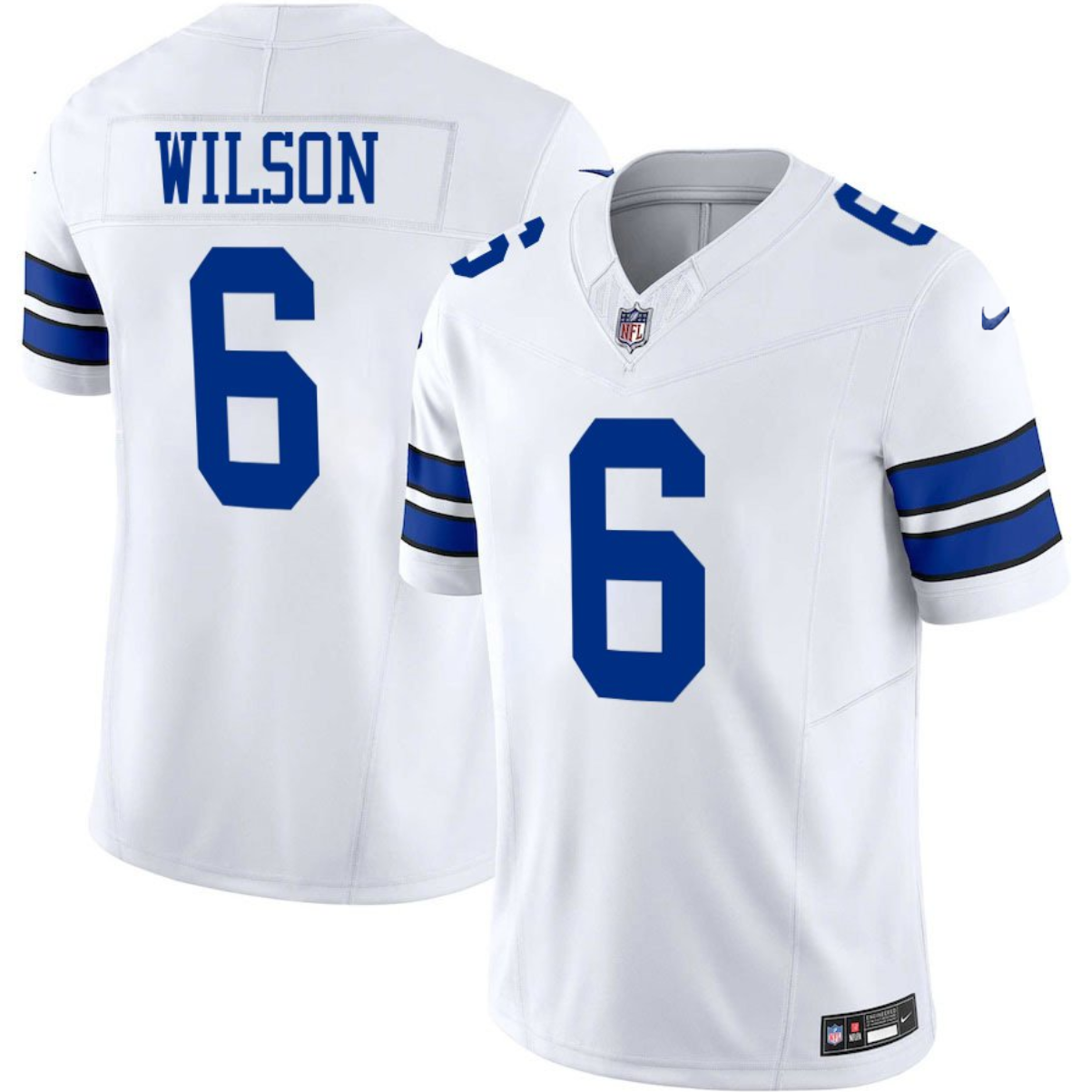 Men's Dallas Cowboys #6 Donovan Wilson White 2025 F.U.S.E Vapor Untouchable Limited Stitched Football Jersey Men's Dallas Cowboys #6 Donovan Wilson White 2025 F.U.S.E Vapor Untouchable Limited Stitched Football Jersey
