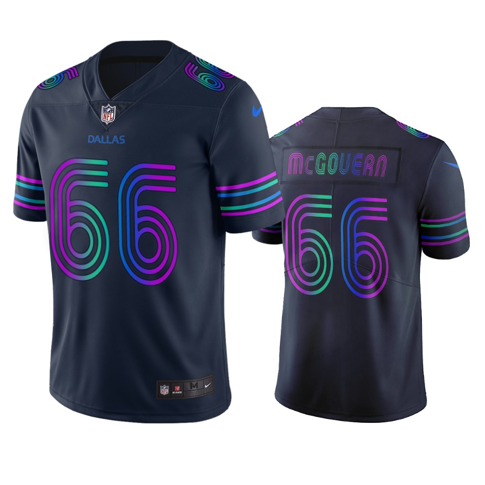 Dallas Cowboys #66 Connor Mcgovern Navy Vapor Limited City Edition NFL Jersey