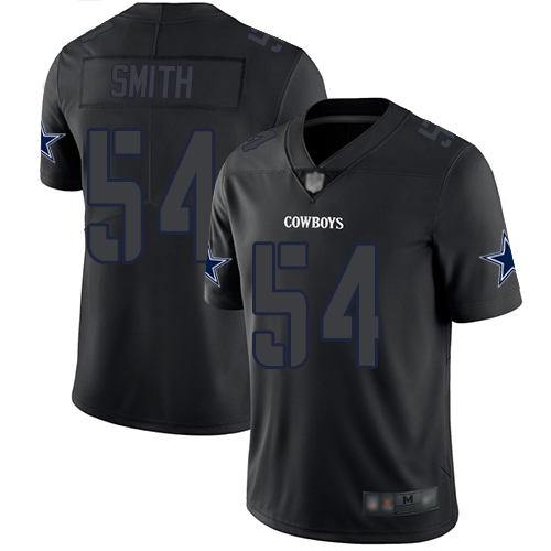 Nike Cowboys #54 Jaylon Smith Black Men's Stitched NFL Limited Rush Impact Jersey