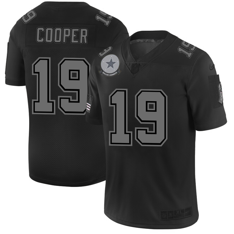 Dallas Cowboys #19 Amari Cooper Men's Nike Black 2019 Salute to Service Limited Stitched NFL Jersey