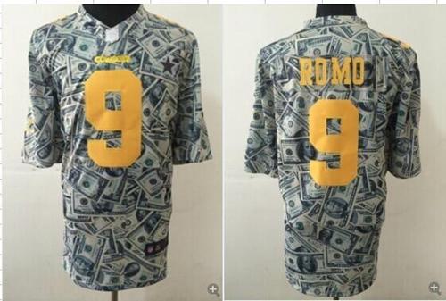 Nike Cowboys #9 Tony Romo Dollar Fashion Men's Stitched NFL Elite Jersey