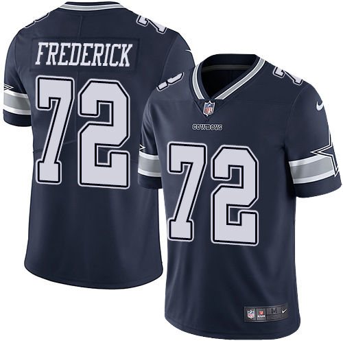 Nike Cowboys #72 Travis Frederick Navy Blue Team Color Men's Stitched NFL Vapor Untouchable Limited Jersey