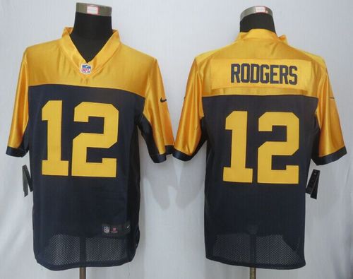 Nike Packers #12 Aaron Rodgers Navy Blue Alternate Men's Stitched NFL New Limited Jersey