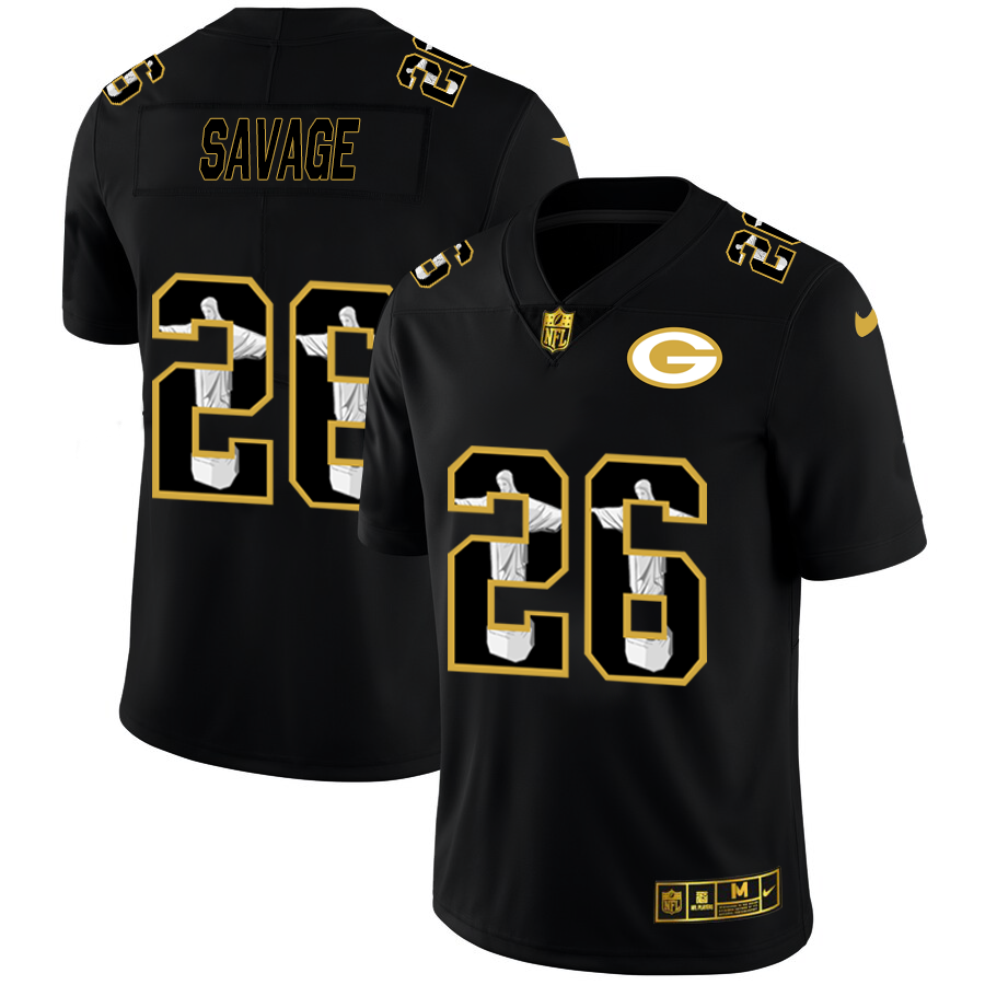Green Bay Packers #26 Darnell Savage Jr. Nike Carbon Black Vapor Cristo Redentor Limited NFL Jersey