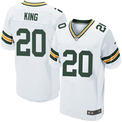 Nike Packers #20 Kevin King White Men's Stitched NFL Elite Jersey