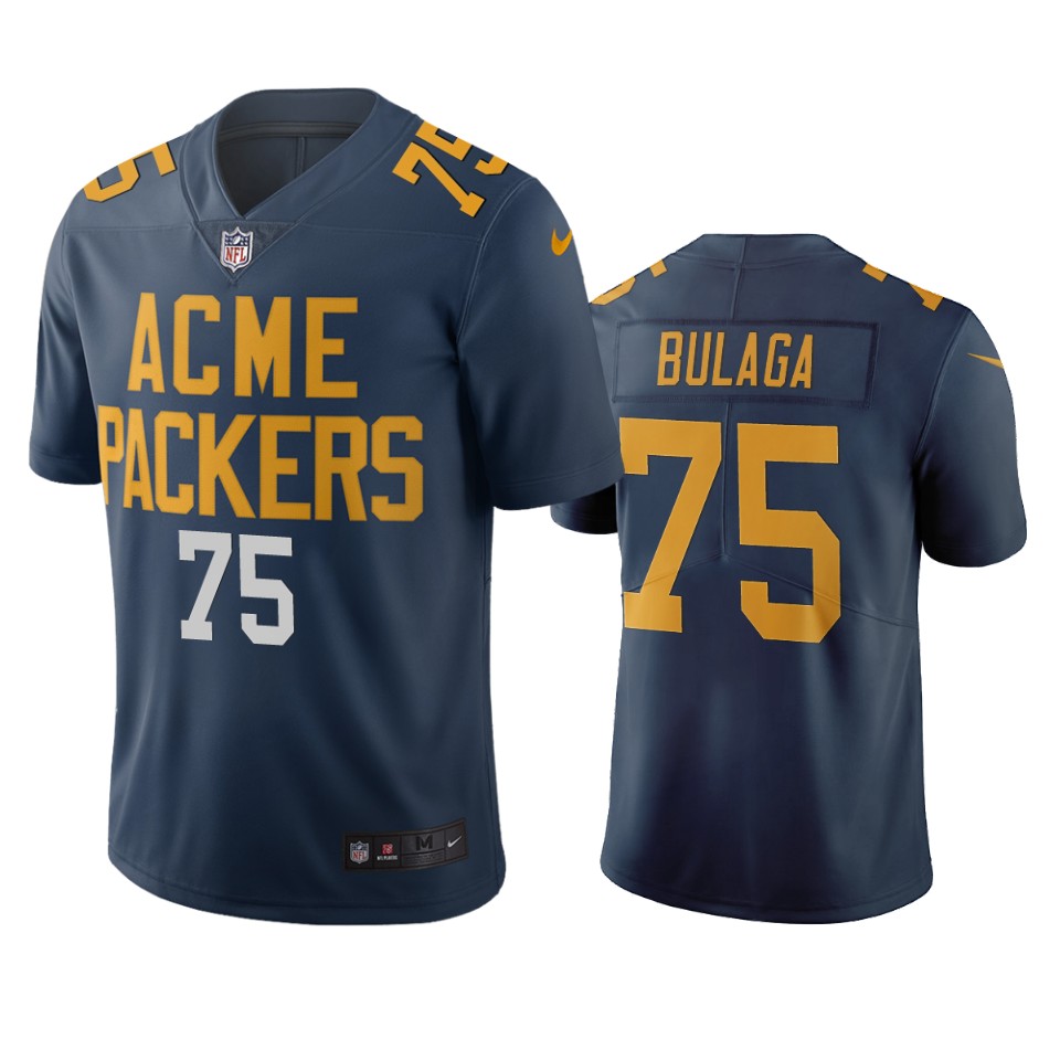 Green Bay Packers #75 Bryan Bulaga Navy Vapor Limited City Edition NFL Jersey