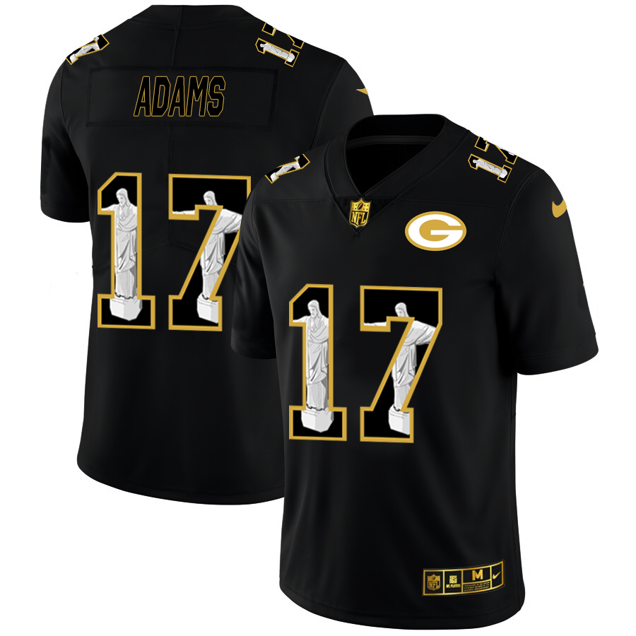 Green Bay Packers #17 Davante Adams Nike Carbon Black Vapor Cristo Redentor Limited NFL Jersey