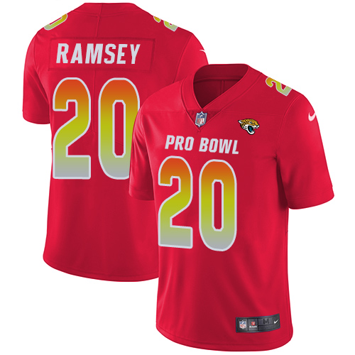 Nike Jaguars #20 Jalen Ramsey Red Men's Stitched NFL Limited AFC 2019 Pro Bowl Jersey Nike Jaguars #20 Jalen Ramsey Red Men's Stitched NFL Limited AFC 2019 Pro Bowl Jersey