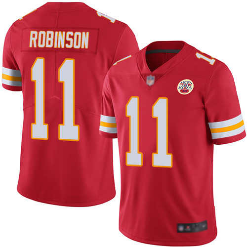 Nike Chiefs #11 Demarcus Robinson Red Team Color Men's Stitched NFL Vapor Untouchable Limited Jersey Nike Chiefs #11 Demarcus Robinson Red Team Color Men's Stitched NFL Vapor Untouchable Limited Jersey
