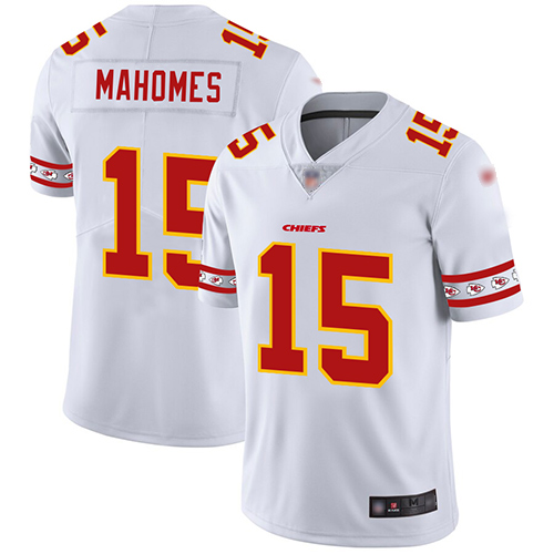 Nike Chiefs #15 Patrick Mahomes White Men's Stitched NFL Limited Team Logo Fashion Jersey