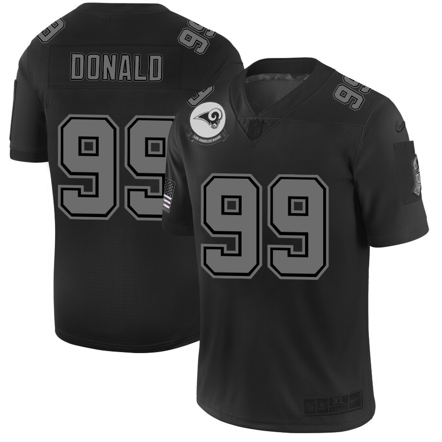 Los Angeles Rams #99 Aaron Donald Men's Nike Black 2019 Salute to Service Limited Stitched NFL Jersey Los Angeles Rams #99 Aaron Donald Men's Nike Black 2019 Salute to Service Limited Stitched NFL Jersey