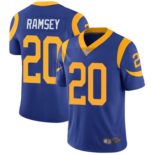 Nike Rams #20 Jalen Ramsey Royal Blue Alternate Men's Stitched NFL Vapor Untouchable Limited Jersey