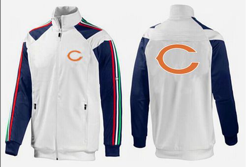 NFL Chicago Bears Team Logo Jacket White_2