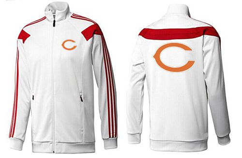 NFL Chicago Bears Team Logo Jacket White_3