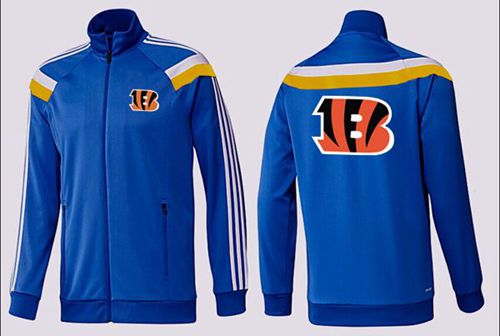 NFL Cincinnati Bengals Team Logo Jacket Blue_2