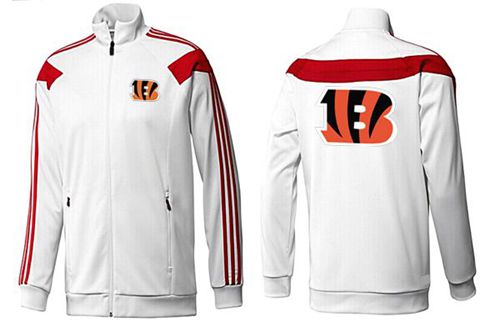 NFL Cincinnati Bengals Team Logo Jacket White_1