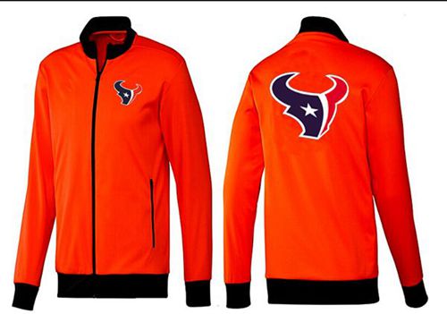 NFL Houston Texans Team Logo Jacket Orange