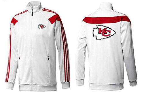 NFL Kansas City Chiefs Team Logo Jacket White_1