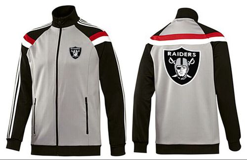 NFL Las Vegas Raiders Team Logo Jacket Grey