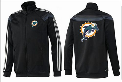 NFL Miami Dolphins Team Logo Jacket Black_2